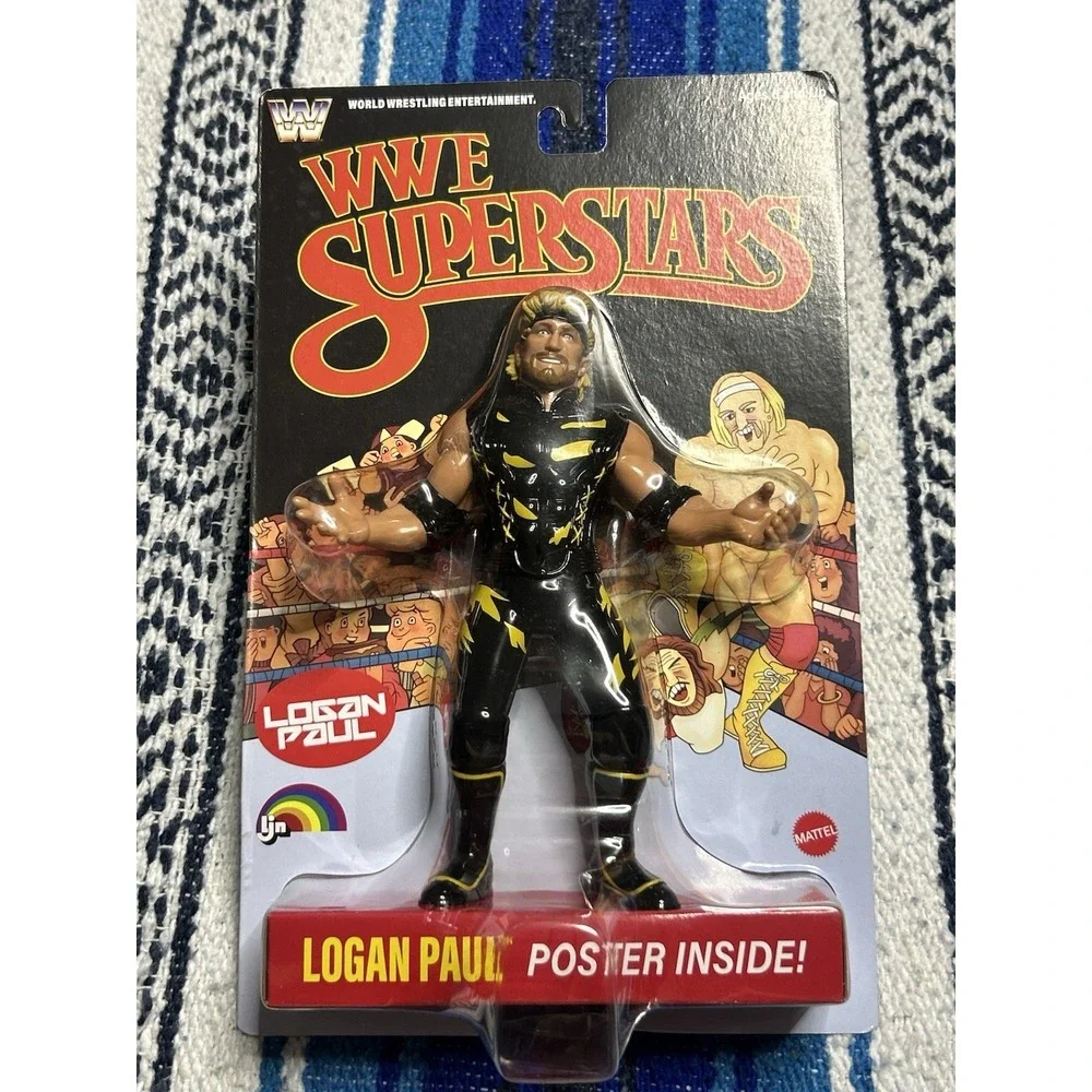 WWE Logan Paul LJN Superstars New Chase WWF Mattel Series 1 Black Card